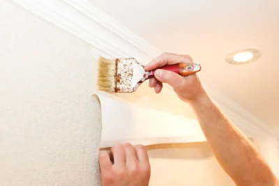Pose de papier peint à Plateau-des-Petites-Roches — revêtements muraux et toiles de verre